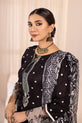 Black Embroidered Linen Suit