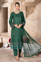 Emerald Green Chiffon Dress
