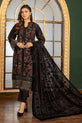 Black with Maroon floral Embroidery