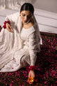 Pakistani White Chiffon Dress