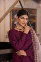 Raw Silk Printed Dress