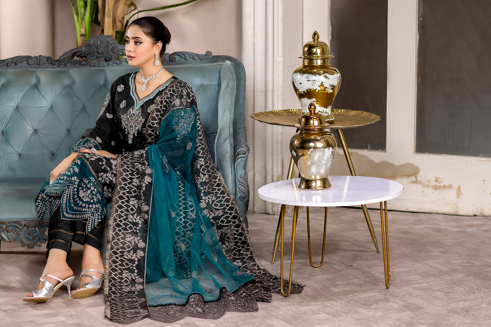 Readymade Luxury Formal Dress - Rang Jah