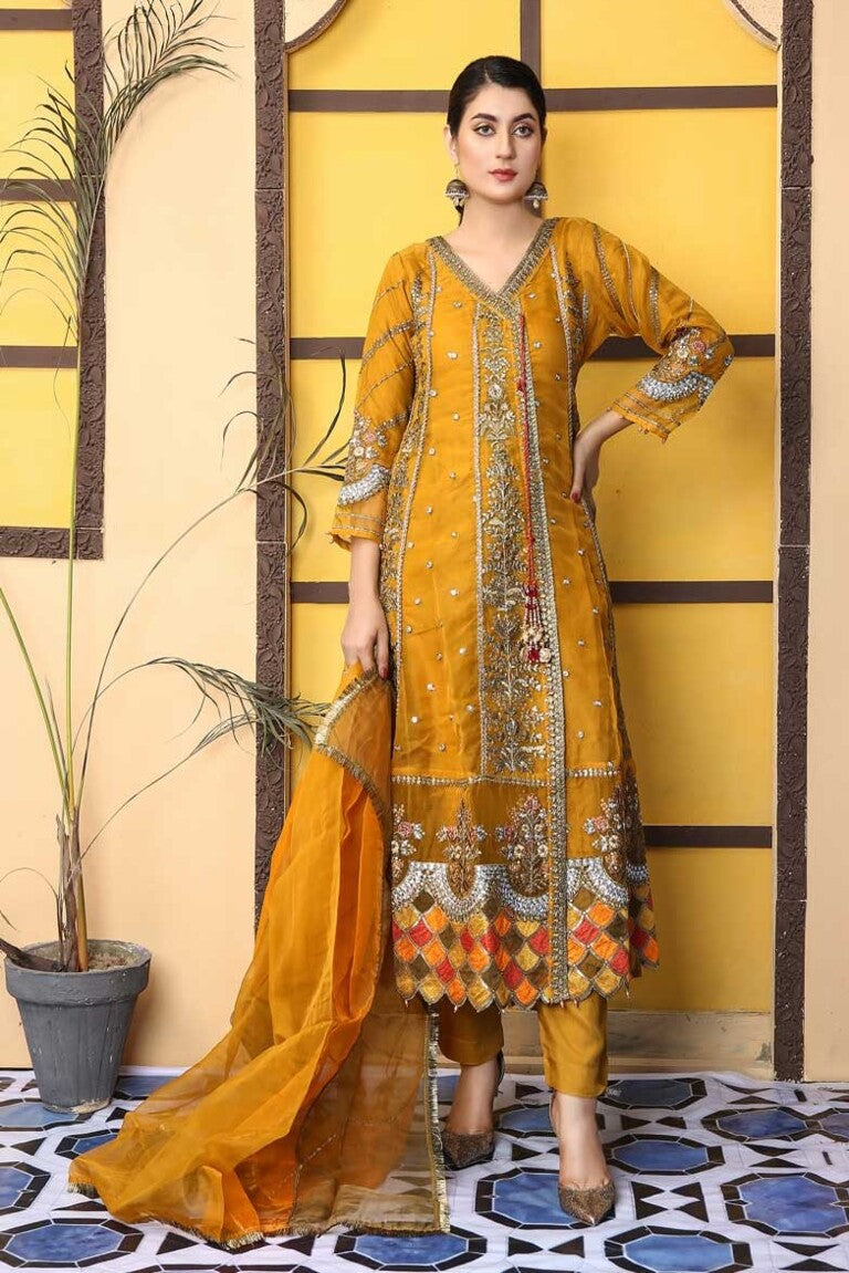 Readymade Luxury Mehndi outfit-AL01