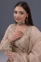 Antique Gold Pakistani Formal Dress