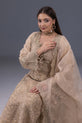 Antique Gold Pakistani Plus Size Dress