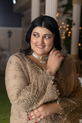 Antique Gold Pakistani organza Dress