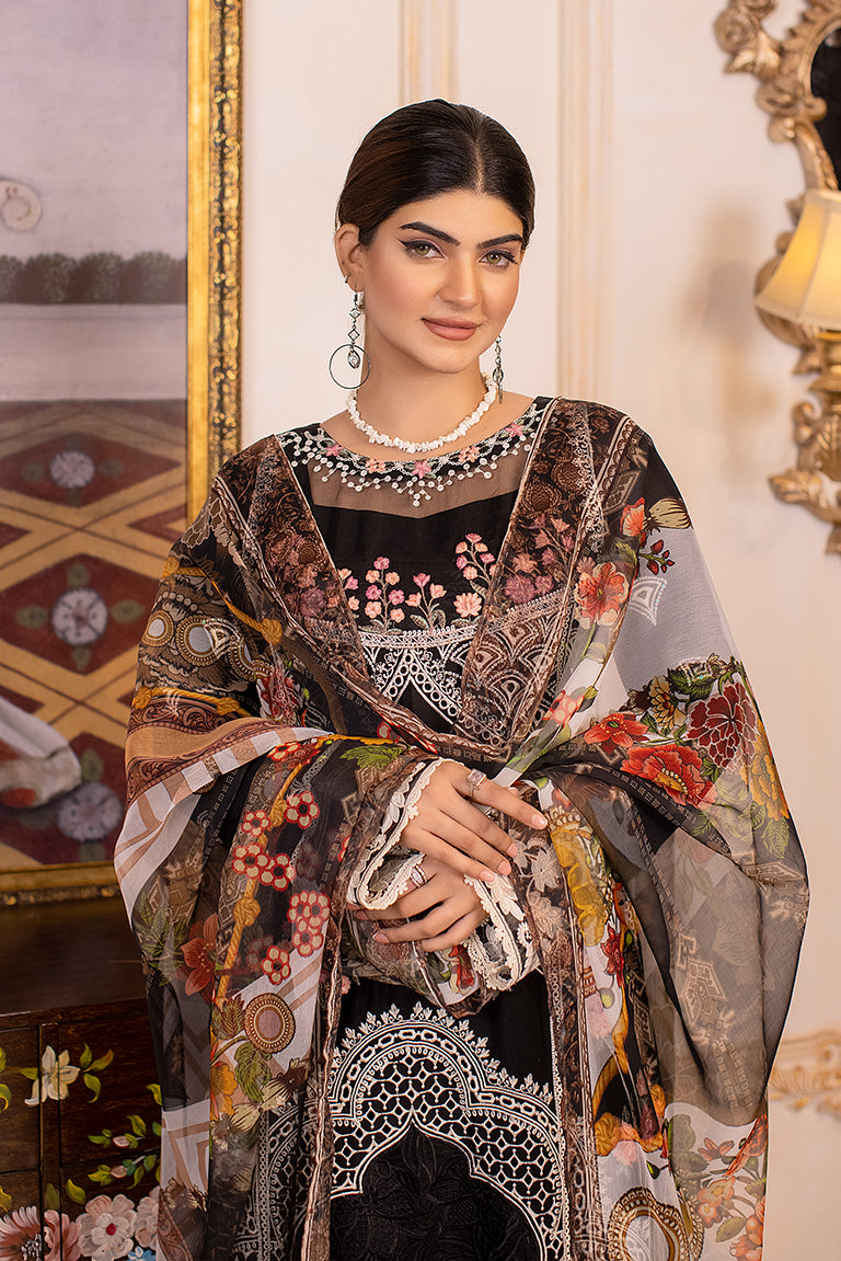 Black Embroidered Dress