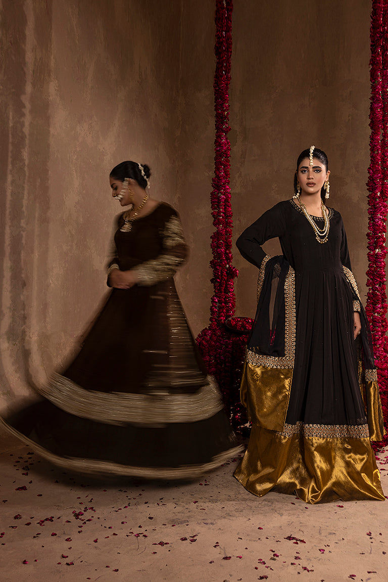 Black & Yellow Pakistani Eid Dresses