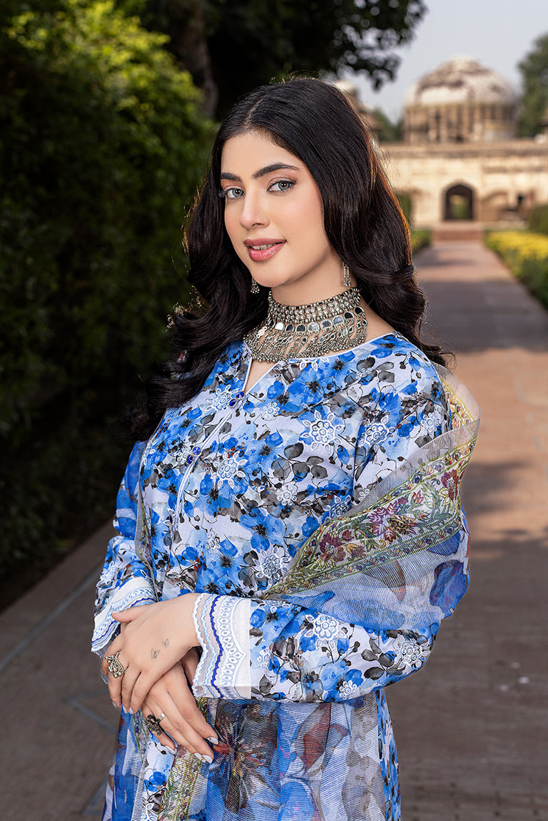 Blue Pakistani Eid Dress