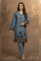 Blue Pakistani Plus Size Dress