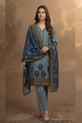Blue Pakistani Winter Dress