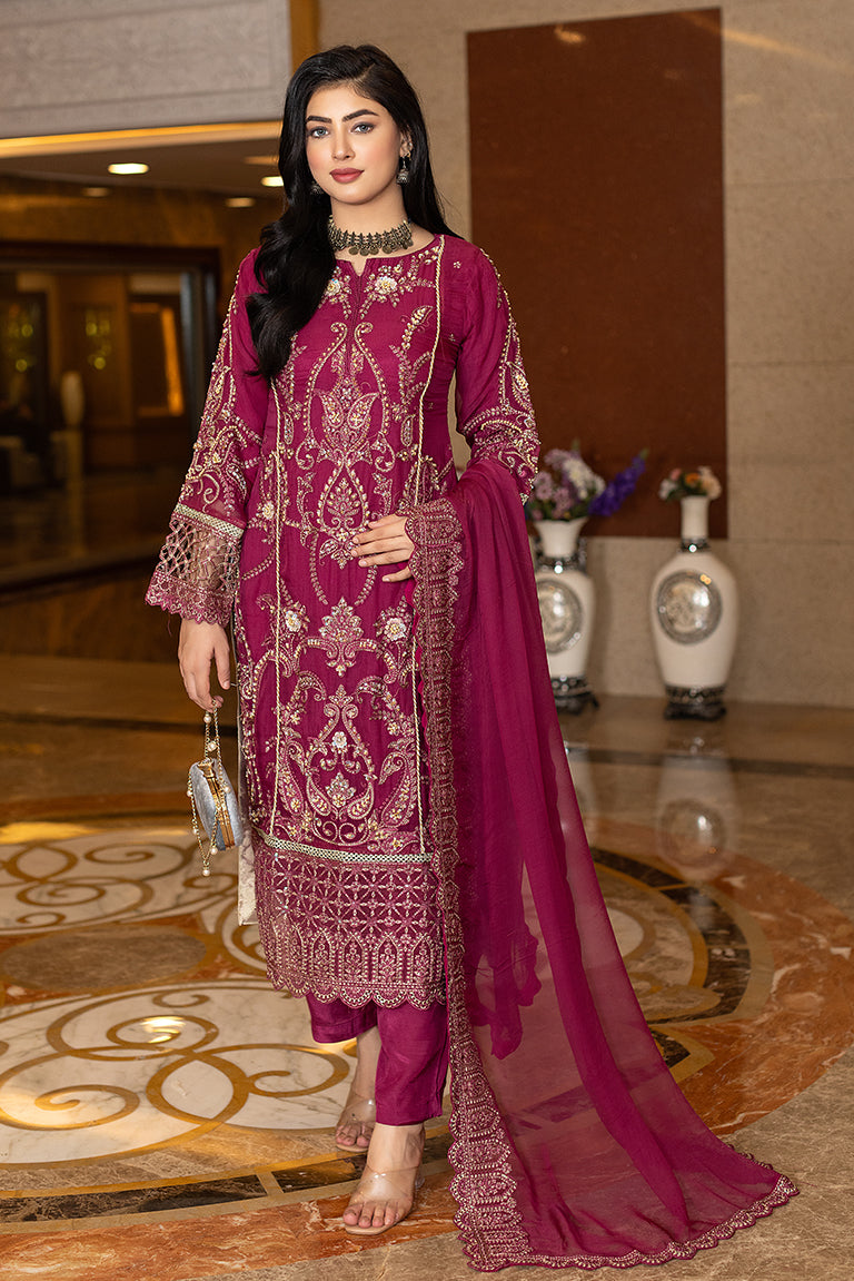 Burgundy Dress For Party 