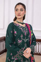 Dark Emerald Green Pakistani Winter Dress