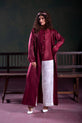 Dark Wine Western Dress For Women