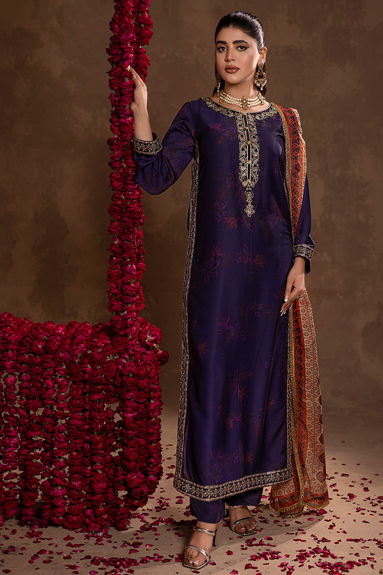 Deep Blue Pakistani Eid Dress