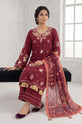 Deep Garnet Maroon Pakistani Designer Dress