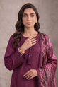 Deep Plum Pakistani Cotton Suit