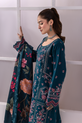 Deep Teal Green Pakistani Winter Dress
