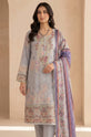 Dove Grey Dhanak Suit For Women