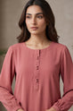 Dusty Rose Bubble Dress For Eid 