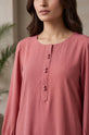 Dusty Rose Bubble Dress For Plus Size 