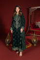 Elegant Emerald Green Velvet Outfit