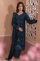 Elegant Panelled Pakistani Winter Dress 