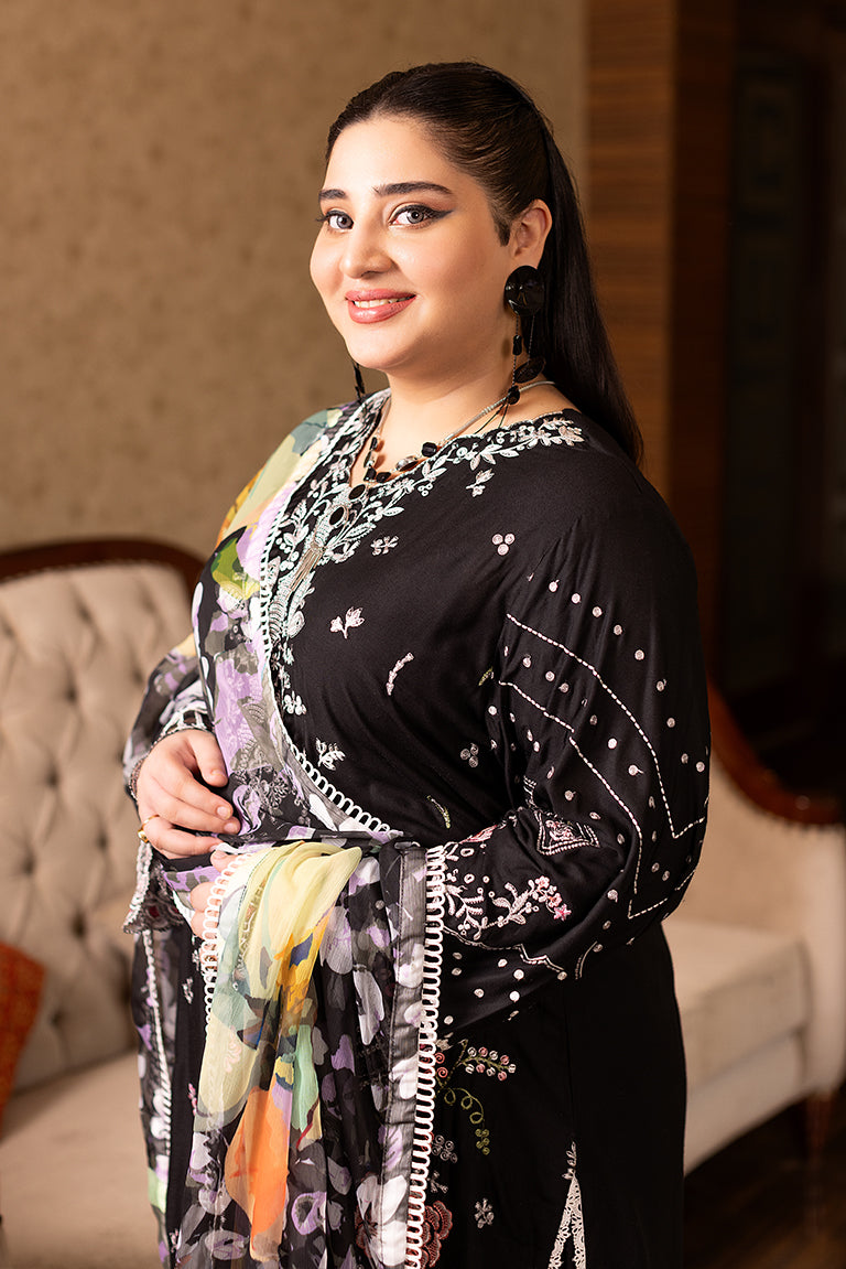 Embroidered Linen Suit