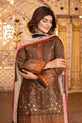 Embroidered Farshi Linen Suit