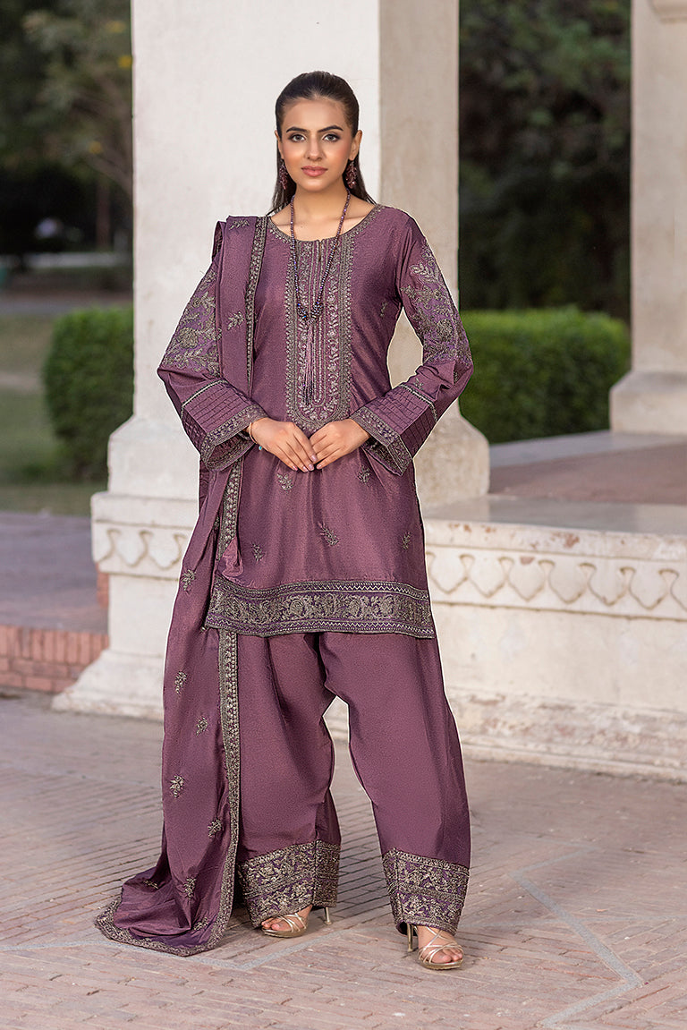 •	Embroidered Front Neckline