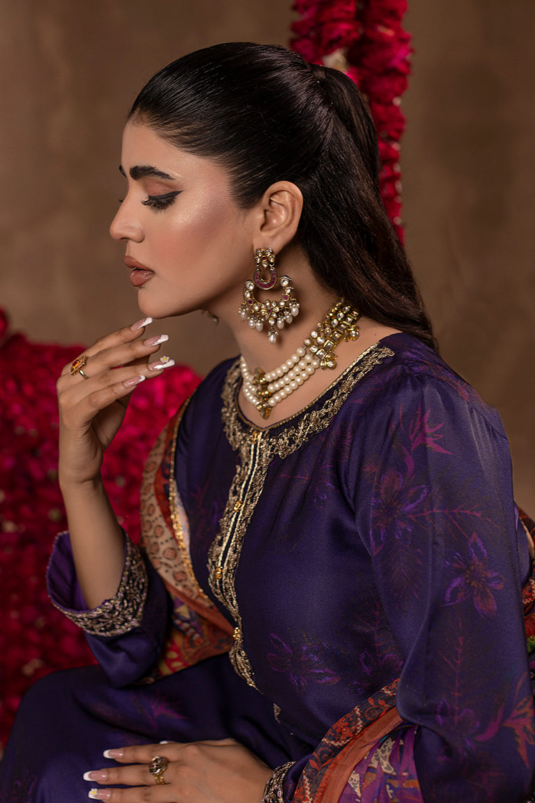 Embroidered silk dress online