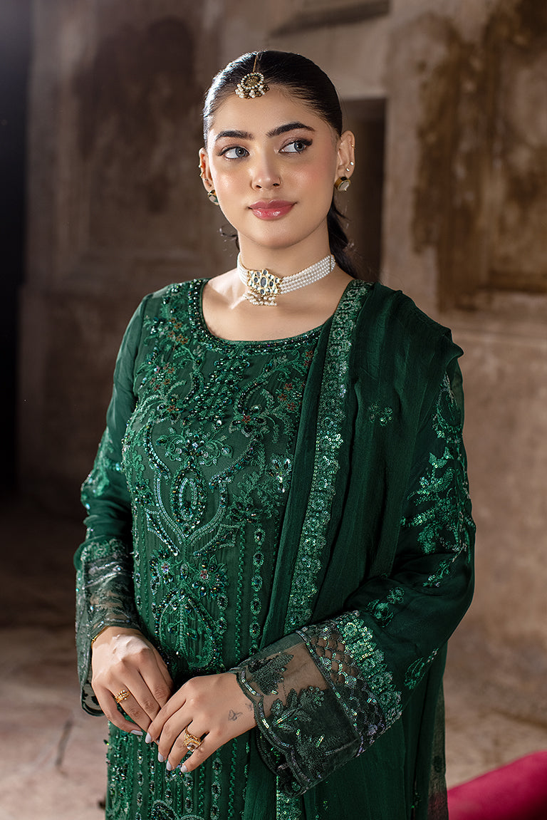 Emerald Green Chiffon Dress UK