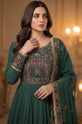 Emerald Green Embroidered Eid Dress