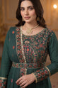 Emerald Green Embroidered Pakistani Eid Dress