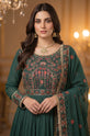 Emerald Green Embroidered Pakistani Formal Dress