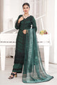 Emerald Green Readymade Cotton Suit