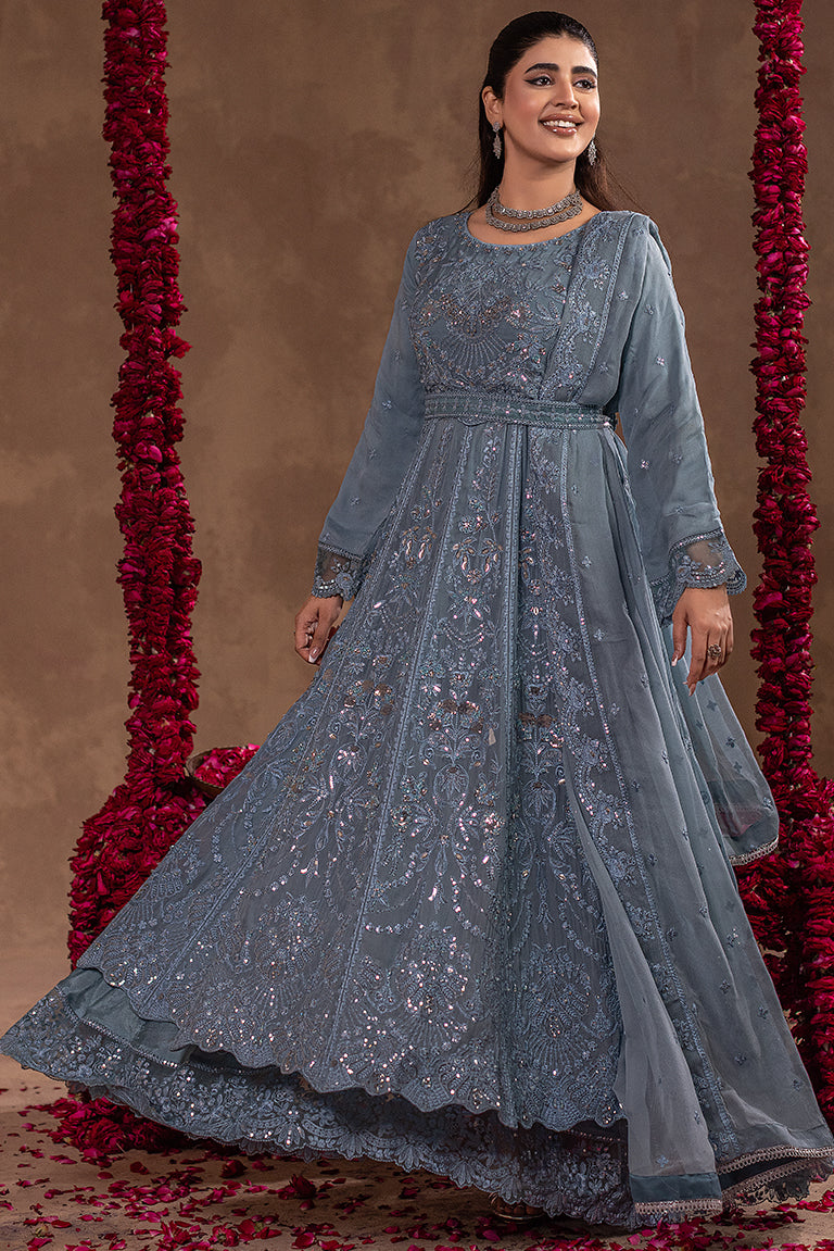 Gray Pakistani Formal Wear