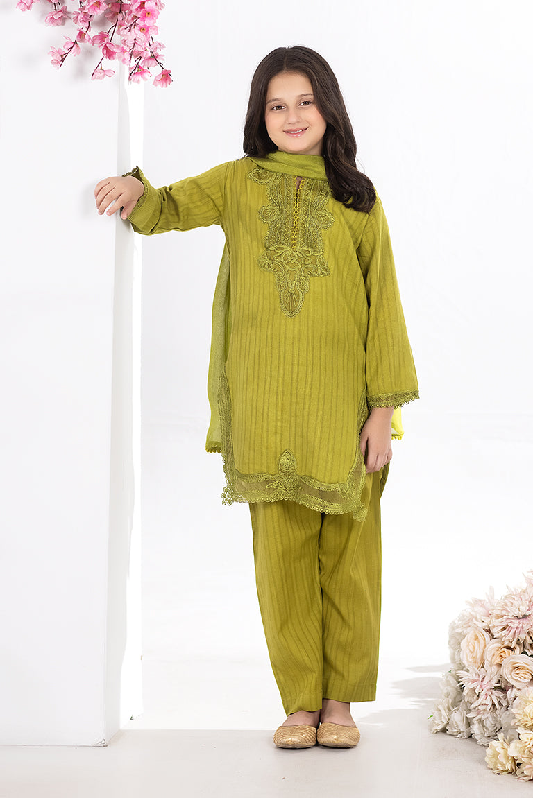 Green Dress For Kids 