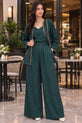 Green Imbose Silk Dress