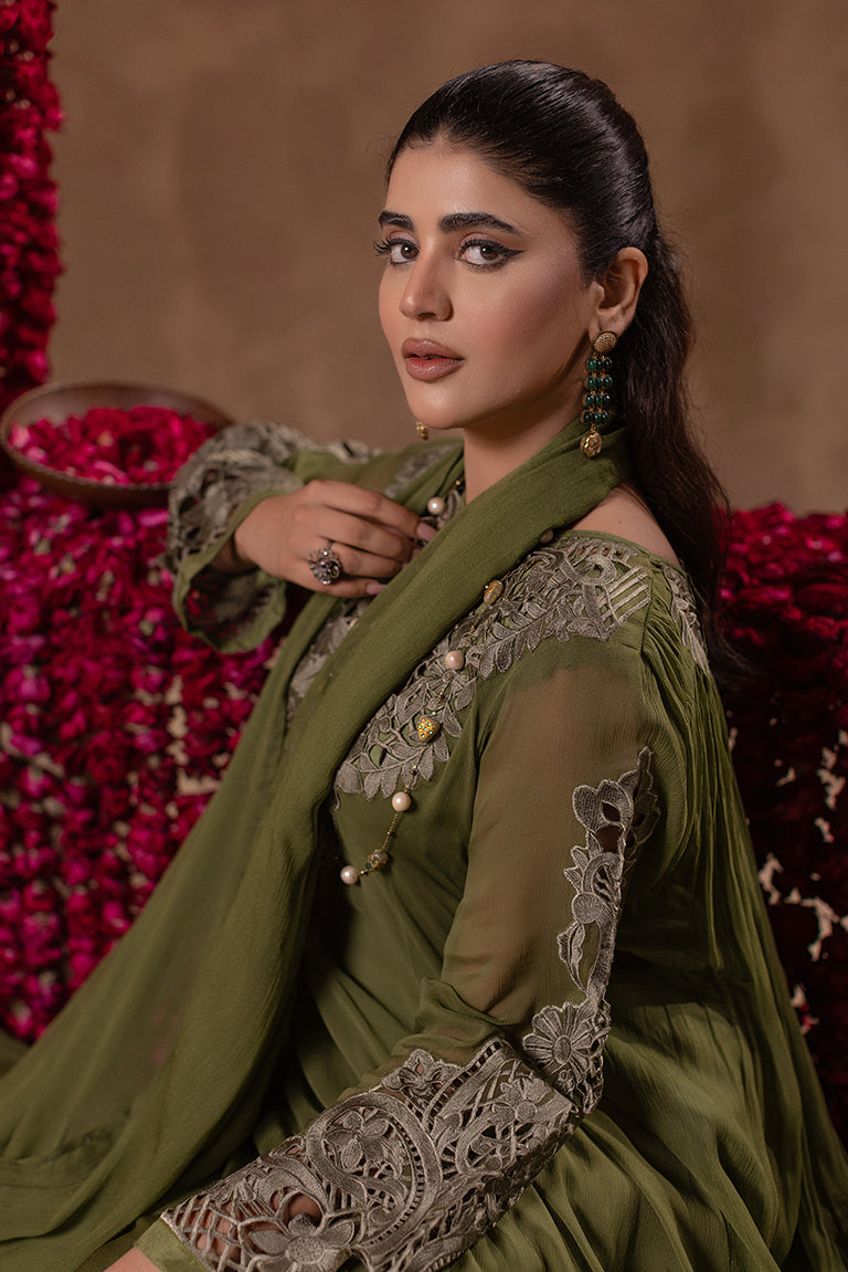  Green Pakistani Formal Dress