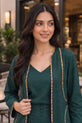 Green Pakistani Plus Size Dress For Women