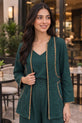 Green Silk Dress For Women