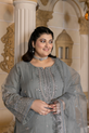 Grey Pakistani Designer Dress
