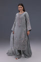 Grey Pakistani Mehndi Dress