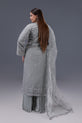 Grey Pakistani Party Wear Dress
