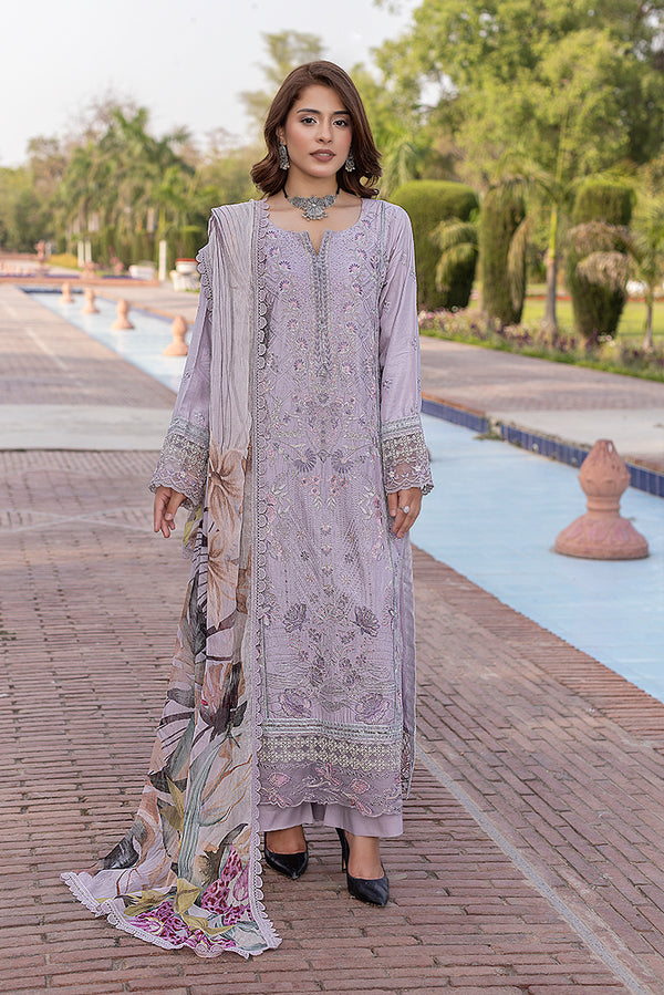Heavily Embroidered Linen Suit