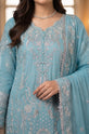 Ice Blue Embroidered Pakistani Formal Dress