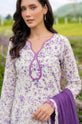 Ivory Lavender Floral Dress For Women