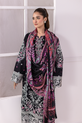 Lavender Readymade Black Pakistani Winter Dress