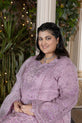 Lavender Readymade Pakistani Mehndi Dress